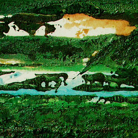 Fatou (Detail), 2006, Kreide auf Leinwand, 120 x 120 cm