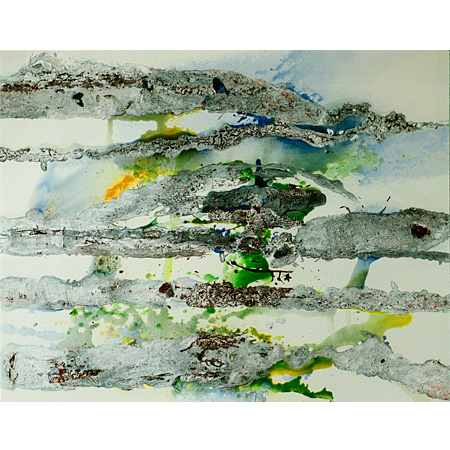 Kouka, 2007, Kreide auf Leinwand, 120 x 150 cm