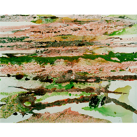 Val I, 2008, Kreide auf Leinwand, 120 x 150 cm