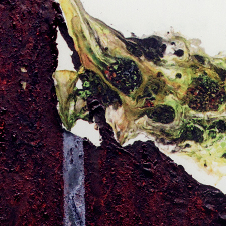Broka (Detail), 2015, Kreide auf Leinwand, 150 x 120 cm