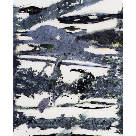 Nidar, 2015, Kreide auf Leinwand, 150 x 120 cm